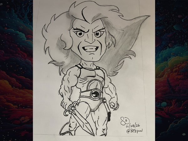 Drawing of Lion-O